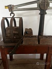 Bascula antica grossi pesi