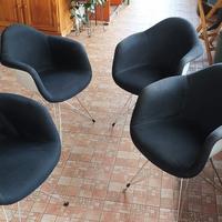 SEDIE IN STILE DESIGN EAMES DAR IMBOTTITE 4 POLTRO
