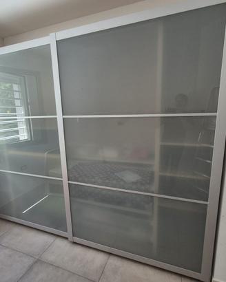 Ante scorrevoli vetro/alluminio ikea 300 cm
