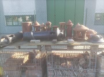 Vecchi cumignoli in cotto e gres