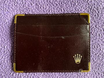 Portacarte in pelle Rolex