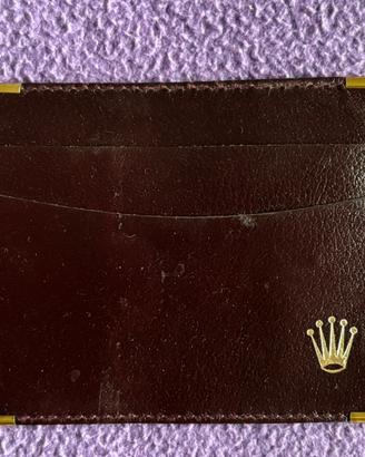 Portacarte in pelle Rolex
