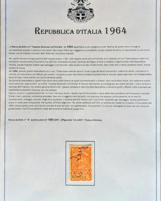 🇮🇹 lotti francobolli, questo anno 1964