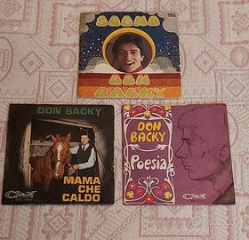 N.3 dischi 45 giri Don Backy anni 60/ 70