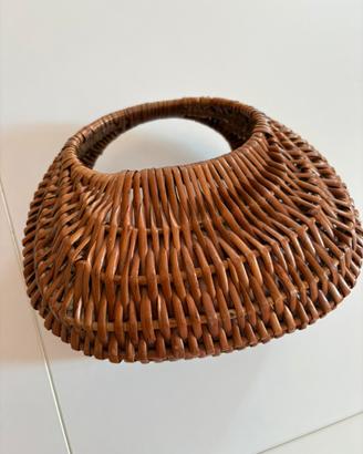 Borsetta vintage. Anni 60  in  vimini     bambina