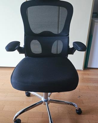 Sedia black ergonomica da scrivania
