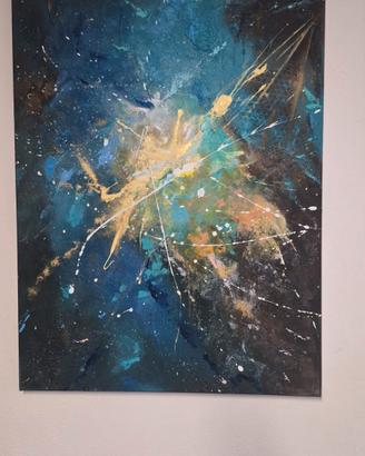 quadro realizzato a mano con acrilico materico 