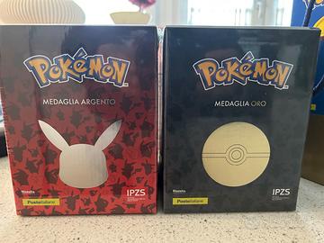 Moneta Pokémon oro e argento