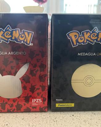 Moneta Pokémon oro e argento