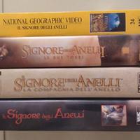 Lotto 4 VHS originali Il Signore degli Anelli