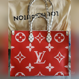 LOUIS VUITTON ONTHEGO MONOGRAMMA GIGANTE ROSSO