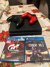 Playstation 4 slim 1TB + 2 controller + 2 giochi