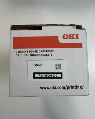Toner nero stampante Oki C650 codice:aP/N 09006130