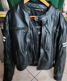 Giacca Moto in Pelle Uomo Taglia XL