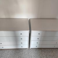Cassettiera Settimanale Armadietto bianco legno