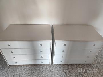 Cassettiera Settimanale Armadietto bianco legno