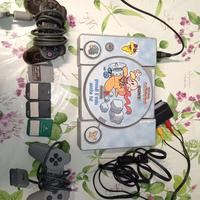 Playstation 1 con joystick, 4 memory card e giochi