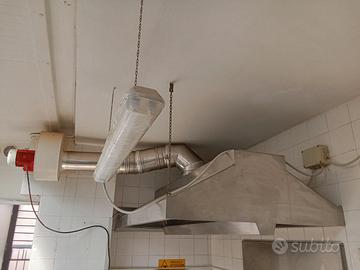Cappa+motore per ristorante