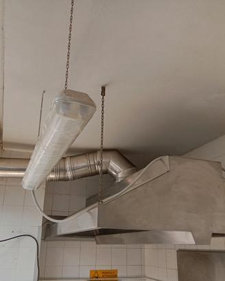 Cappa+motore per ristorante