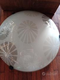 plafoniera vetro a fiori