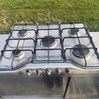 Piano Cottura REX 5 Fuochi in Acciaio Inox