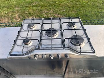 Piano Cottura REX 5 Fuochi in Acciaio Inox