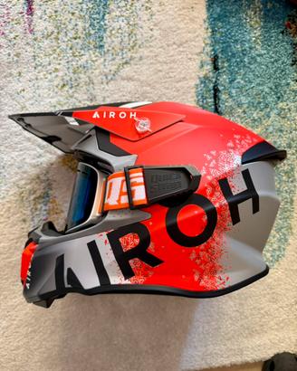 CASCO AIROH TWIST 2.0 BIT ORANGE MATT Taglia S