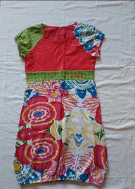 vestito desigual floreale bambina 