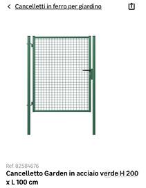 Cancelletto pedonale da giardino ferro bulloni