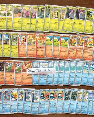 Pokemon Rivali Predestinati Comuni, Holo e Reverse