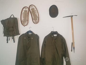 vestiario militare alpini, naia, militaria vintage
