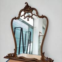 Antico specchio cornice in legno '900