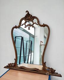 Antico specchio cornice in legno '900