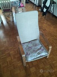 Poltrona IKEA Poang senza imbottitura
