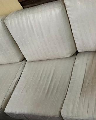 Divano 4 posti in tessuto beige