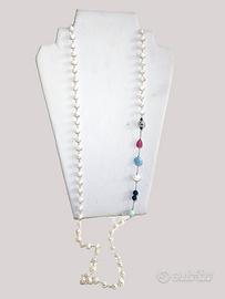 Collana: Argento 925 Perle e Pietre Naturali