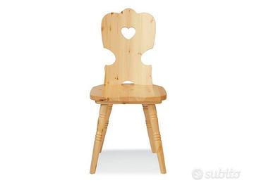 Sedia pino massiccio tirolese ristorante