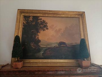 antiquariato  quadri e libro 