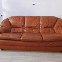 Divano 3 posti in pelle