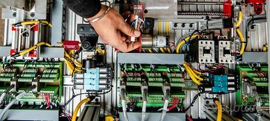 Elettricista industriale,PLC,IT,disegno,management