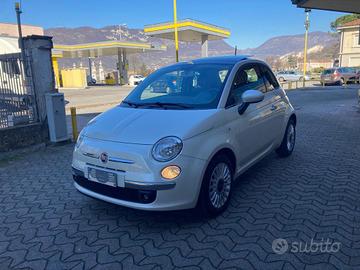 Fiat  500 1.2 Lounge Bianco Perla.