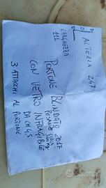 Portone blindato con vetro infragibile a tutto