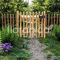 Recinzione da giardino, steccato di legno Castagno