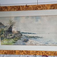 quadro dipinto ad acquarello