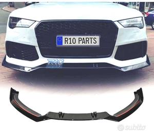 SPOILER LIP PER AUDI A7 11-15 LOOK RS7 NERO