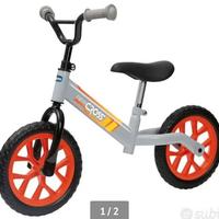 Bici senza pedali, triciclo con maniglia, box cam