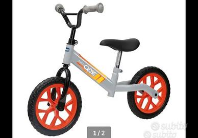 Bici senza pedali, triciclo con maniglia, box cam