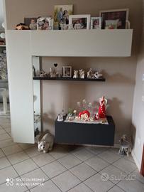 parete attrezzata più ingresso 