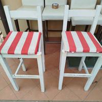 Sgabelli in legno 