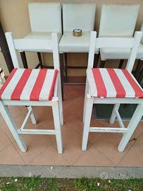 Sgabelli in legno 